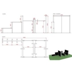 Conjunt modular de parkour Orleans