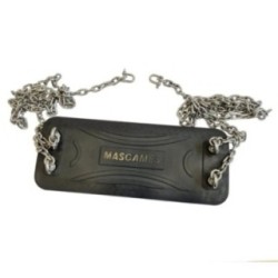 Asiento de caucho con cadenas MASGAMES Classic INOX