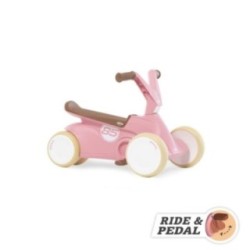 BERG GO² Retro Pink andador evolutivo a coche de pedales