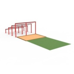 Cuatro barras en escalera