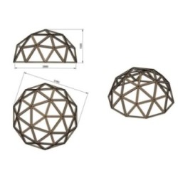 Domo geodésico de madera MASGAMES XL