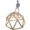 Domo geodésico de madera MASGAMES XL