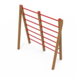 Espalderas inclinadas de madera