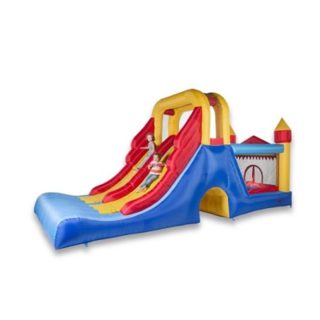 Castillo hinchable Double Mega Slide 4 en 1