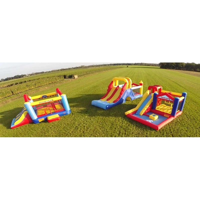 Castillo hinchable Double Mega Slide 4 en 1