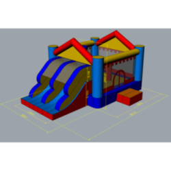 Castillo hinchable Ultimate Jump Slider