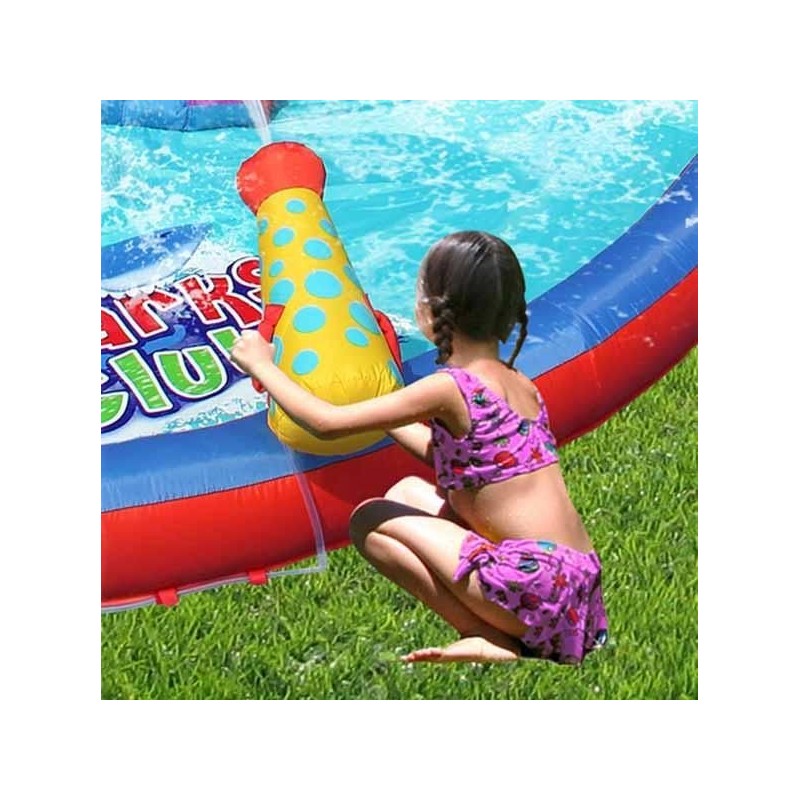 Castelo insuflável acuático Shark