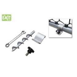 Juego de anclajes portería suelo blando