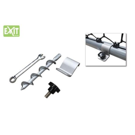 Juego de anclajes portería suelo blando