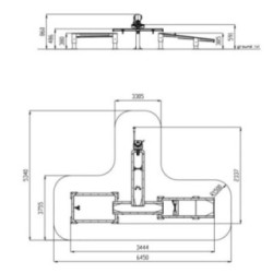 Parque infantil Reservatório de água modelo COLORADO para crianças