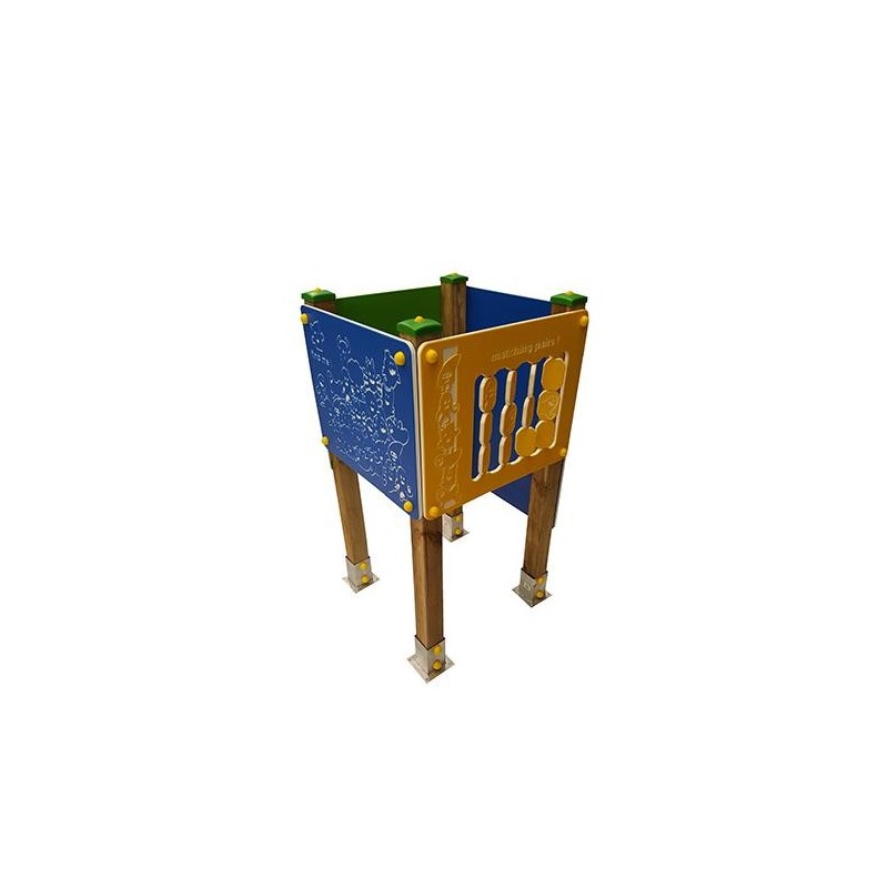 Juego de 4 paneles con soportes de madera