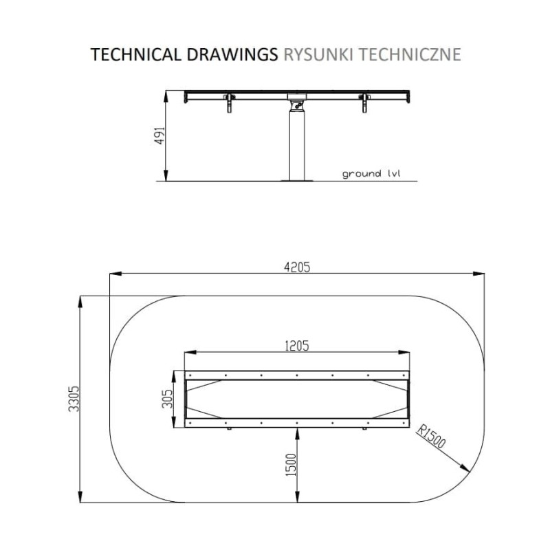 Parque infantil agua módulo CANAL bifurcação