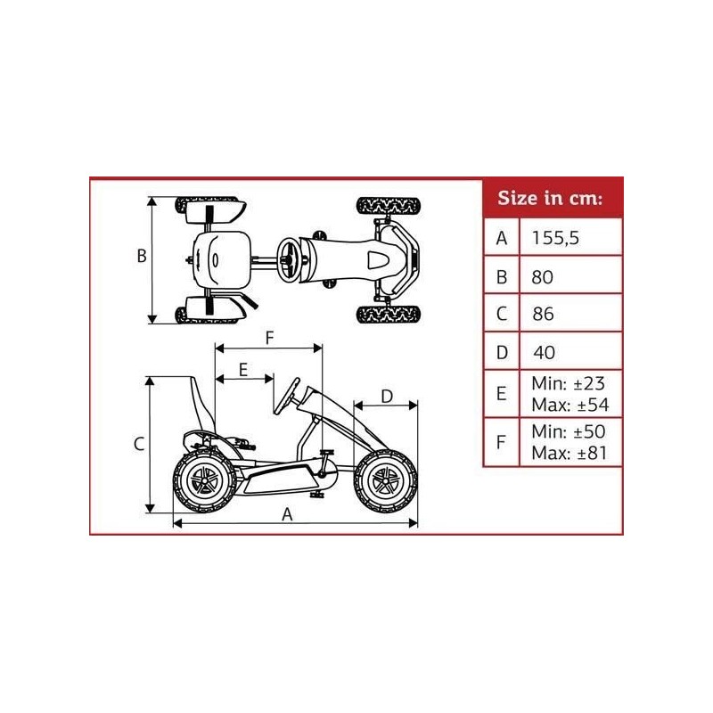 Kart de pedais BERG BLACK EDITION BFR-3