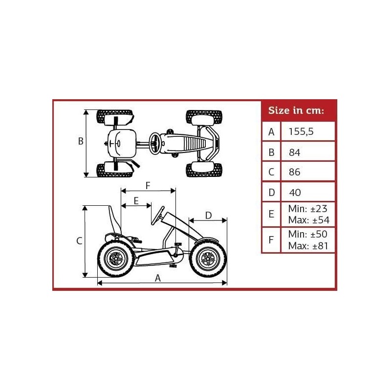 Kart de pedals BERG XL X-PLORE BFR