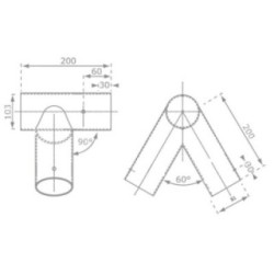 Kit para fazer um baloiço com cantos rectos e redondos