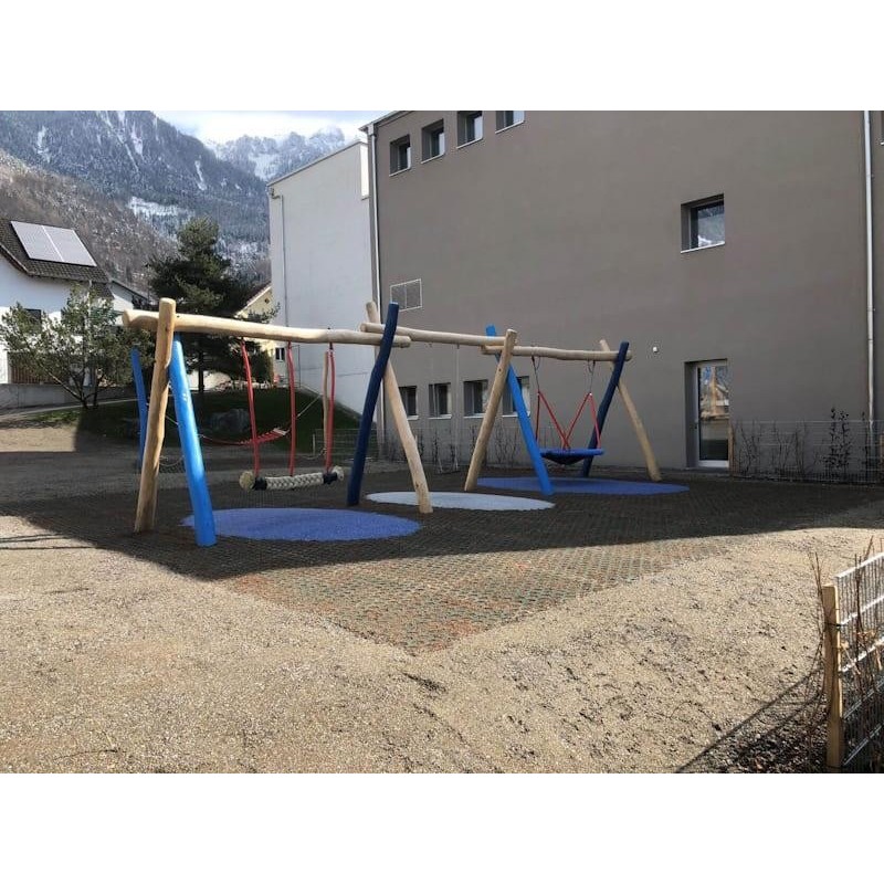 Losetas de caucho para césped