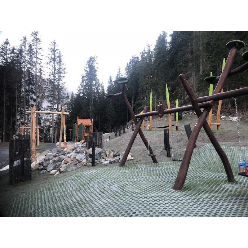 Losetas de caucho para césped