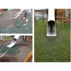 Losetas de caucho para césped