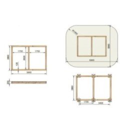 Arenero MASGAMES COVERI CON CUBIERTA Y SEPARADOR