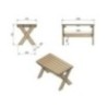 Mesa de madeira para exterior MASGAMES XERTA 120 cm