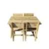 Taula de fusta MASGAMES XERTA 120 amb cadires MASGAMES BATEA