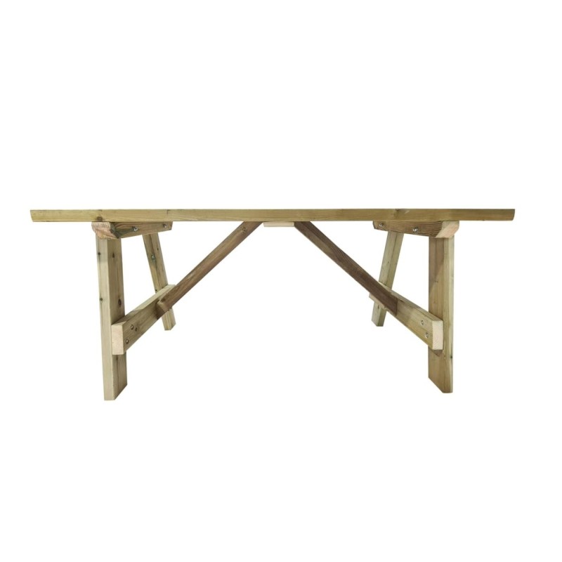 Taula d'exterior MASGAMES ZURIC de fusta per exterior (sense bancs)