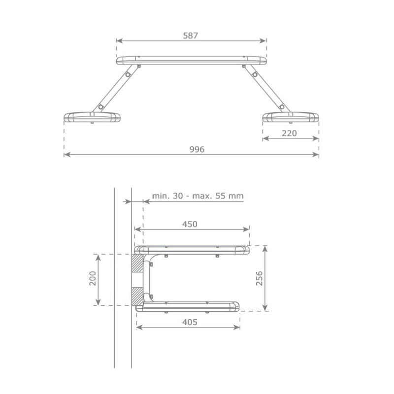 Mesa de piquenique de embutir