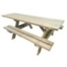 Taula de picnic adaptada MASGAMES LYON de fusta per exterior