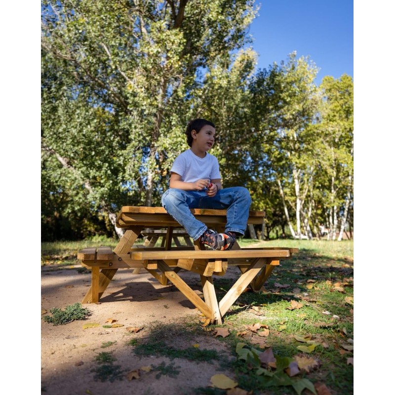 Mesa de picnic cuadrada infantil MASGAMES PERSIC