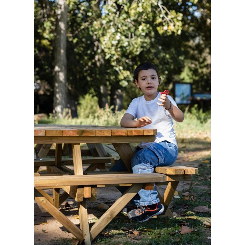 Mesa de picnic cuadrada infantil MASGAMES PERSIC