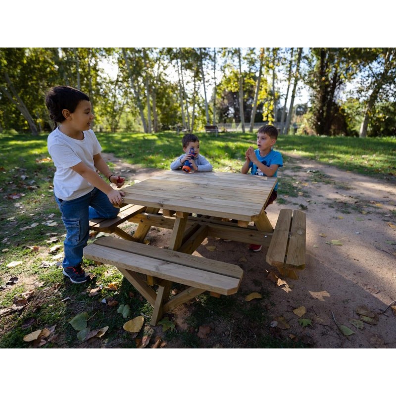 Mesa de picnic cuadrada infantil MASGAMES PERSIC
