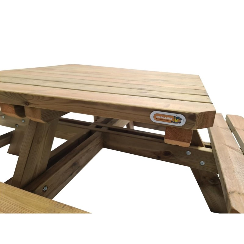 Mesa de picnic cuadrada MASGAMES BALTIC