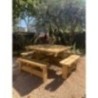 Mesa de picnic cuadrada MASGAMES BALTIC