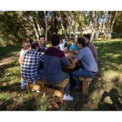 Mesa de picnic cuadrada MASGAMES BALTIC