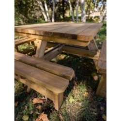 Mesa de picnic cuadrada MASGAMES BALTIC