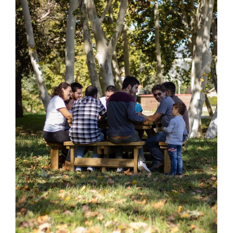 Mesa de picnic cuadrada MASGAMES BALTIC