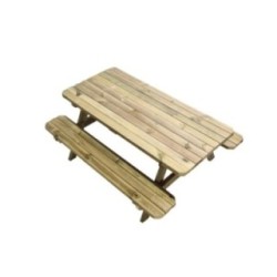 Taula de picnic infantil MASGAMES BRAM de fusta per exterior