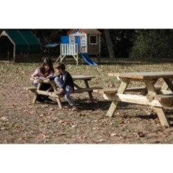 Taula de picnic infantil MASGAMES BRAM de fusta per exterior