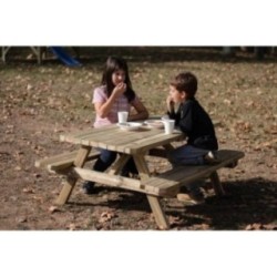 Taula de picnic infantil MASGAMES BRAM de fusta per exterior