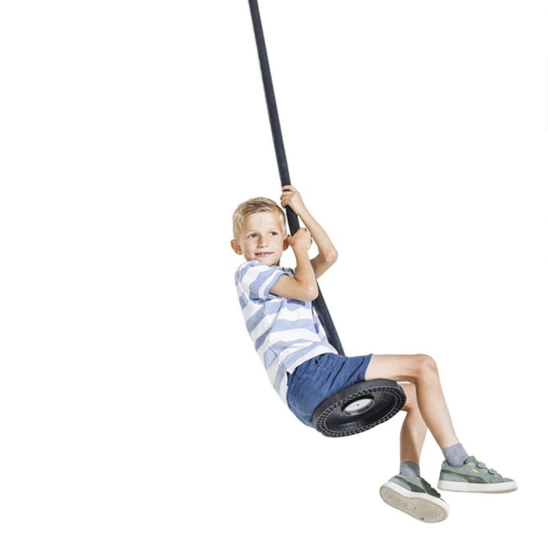 Seient de cautxú i cadenes per Tirolina amb protector