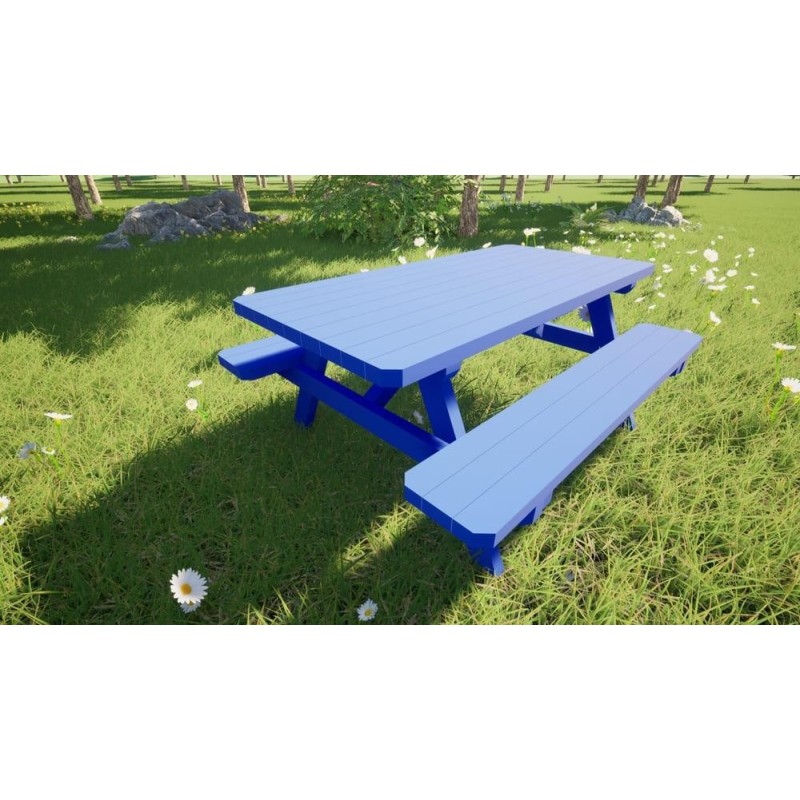 Taula de picnic infantil MASGAMES BRAM de fusta per exterior