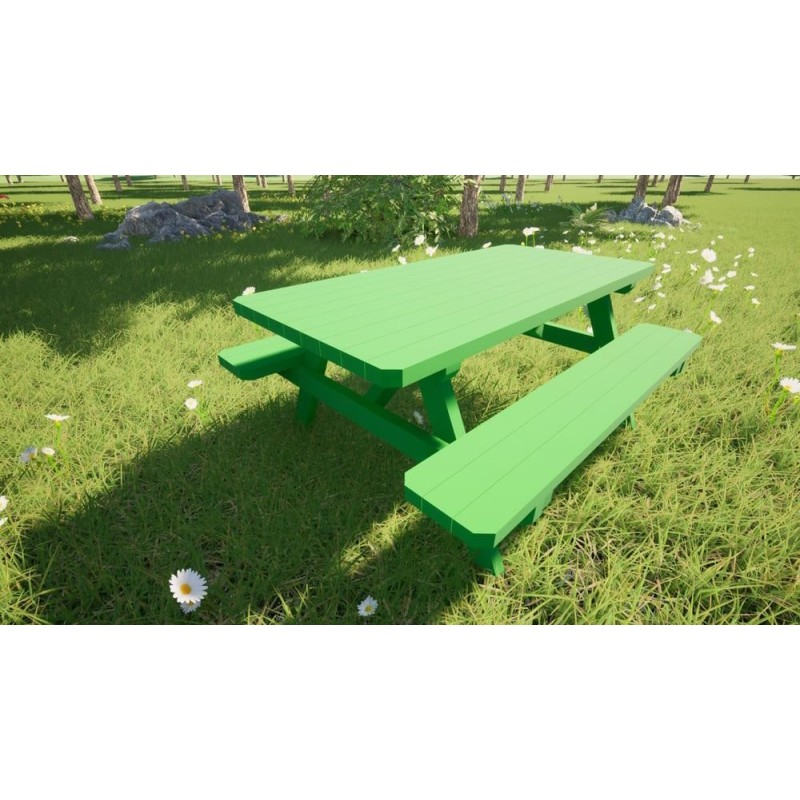 Taula de picnic infantil MASGAMES BRAM de fusta per exterior