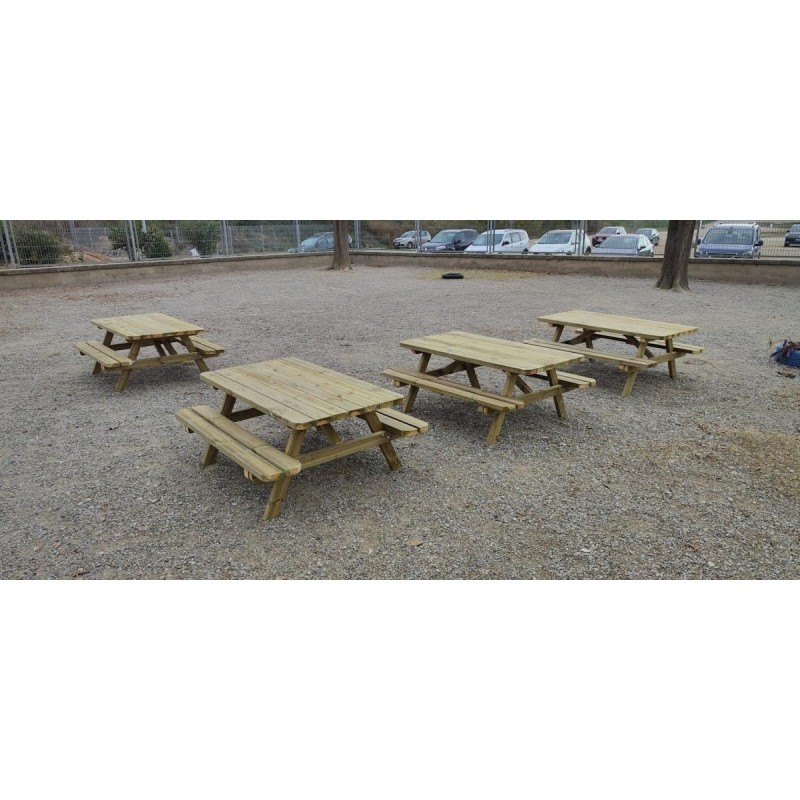 Taula de picnic infantil MASGAMES BRAM de fusta per exterior
