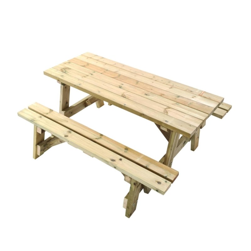 Mesa de picnic MASGAMES ZURICH de madera para exterior