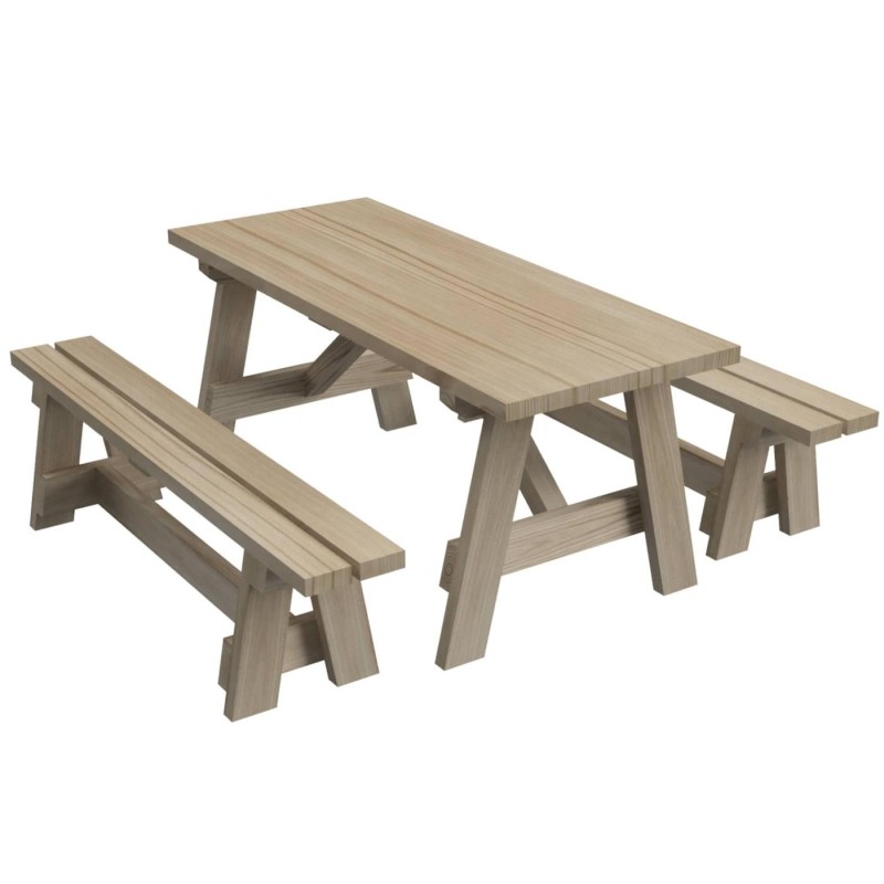 Mesa de picnic MASGAMES ZURICH de madera para exterior