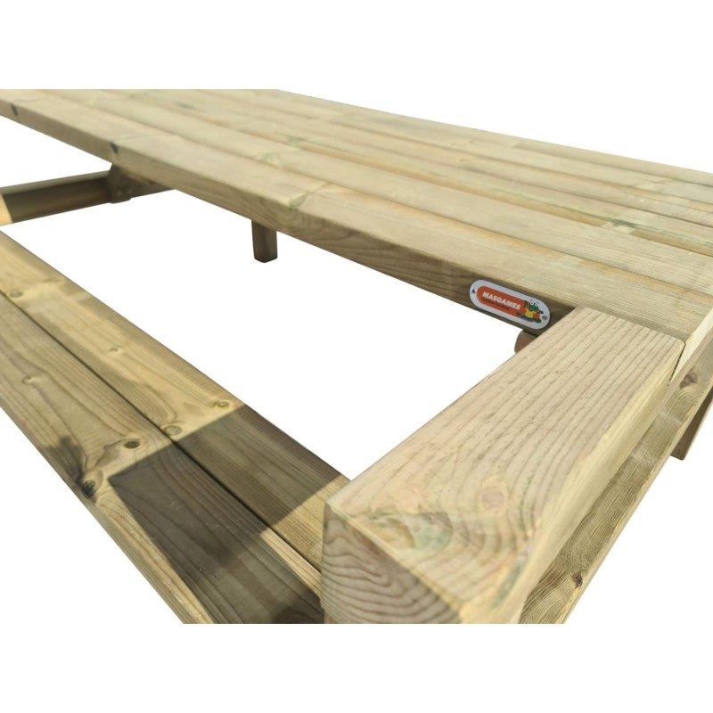 Taula de picnic MASGAMES TÒQUIO de fusta per exterior