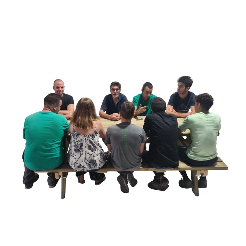 Mesa de picnic MASGAMES MUNICH 240 de madera para exterior