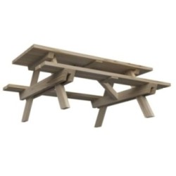 Mesa de picnic MASGAMES MUNICH 180 de madera para exterior