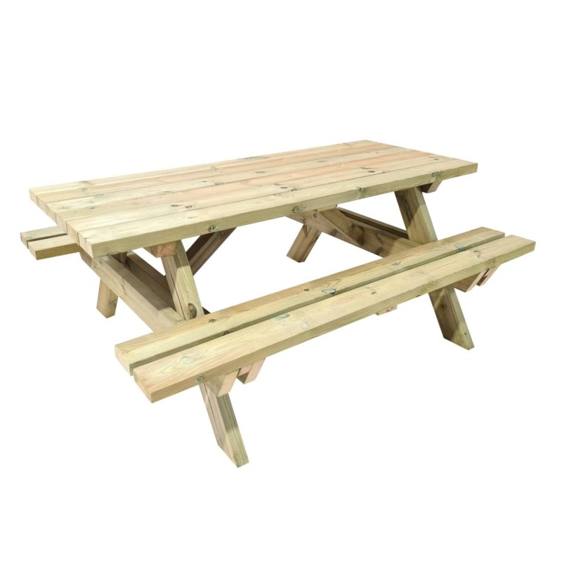 Mesa de picnic MASGAMES MUNICH 180 de madera para exterior
