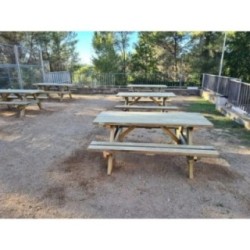 Mesa de picnic MASGAMES MUNICH 180 de madera para exterior